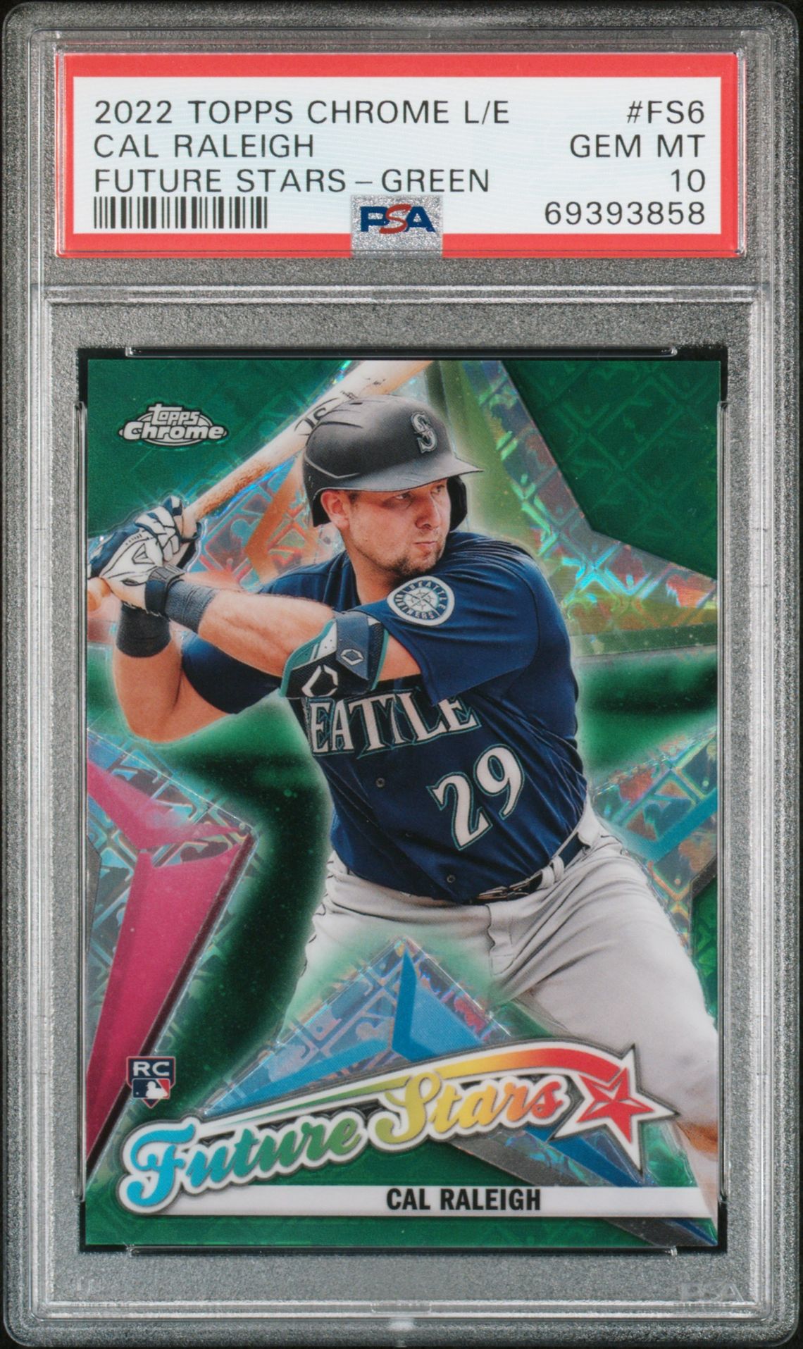 2022 Topps Topps Chrome GREEN #FS6 Cal Raleigh front