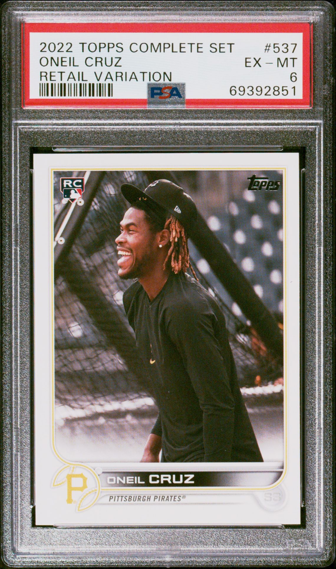 2022 Topps TOPPS COMPLETE SET RETAIL VARIATION #537 Oneil Cruz front