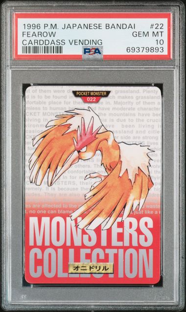 Fearow card PSA 10, cert 69379893