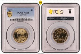 2022 $1 MS68