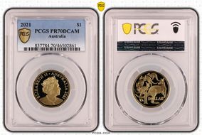 2021 $1 PR70DCAM
