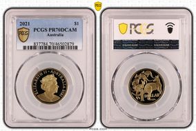 2021 $1 PR70DCAM