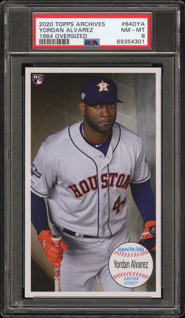 YORDAN ALVAREZ 2020 TOPPS Archives Rookie Card 