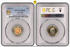 2022-C $2 Honey Bee Colorized MS68