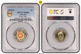 2022-C $2 Honey Bee Colorized MS68