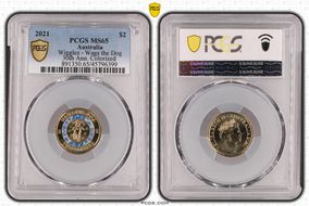 2021 $2 Wiggles - Wags the Dog 30th Ann. Colorized MS65