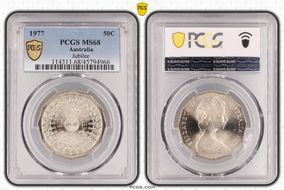 1977 50C Jubilee MS68