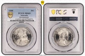 1988 50C Bicentennial MS69