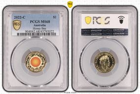 2022-C $2 Honey Bee Colorized MS68