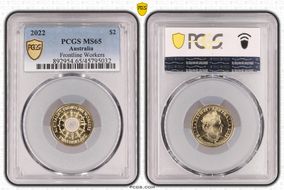 2022 $2 Frontline Workers Colorized MS65