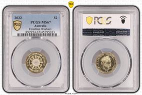 2022 $2 Frontline Workers Colorized MS67