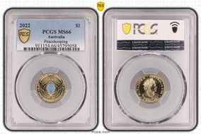 2022 $2 Peacekeeping - Colorized MS66