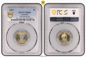 2022 $2 Peacekeeping - Colorized MS66