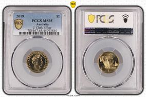 2019 $2 J. Clark Effigy MS65