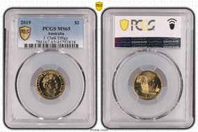 2019 $2 J. Clark Effigy MS65