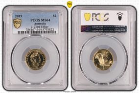 2019 $2 J. Clark Effigy MS64
