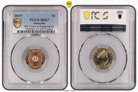 2019 $2 100 Years of Repatriation Colorized MS67