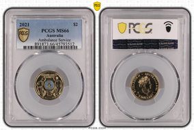 2021 $2 Ambulance Service Colorized MS66