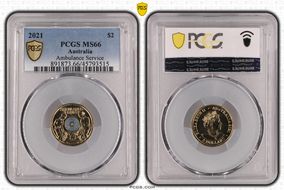 2021 $2 Ambulance Service Colorized MS66