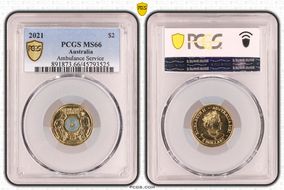 2021 $2 Ambulance Service Colorized MS66