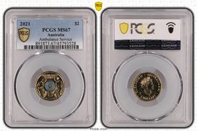 2021 $2 Ambulance Service Colorized MS67