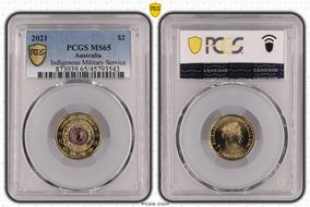 2021 $2 Indigenous Military Service Colorized MS65