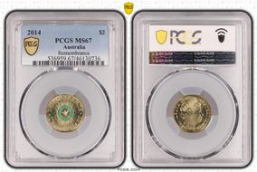 2014 $2 Remembrance - Colorized MS67