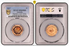 2017 2C Planetary Coins Venus Colorized MS69RD