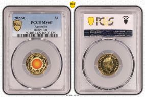 2022-C $2 Honey Bee Colorized MS68