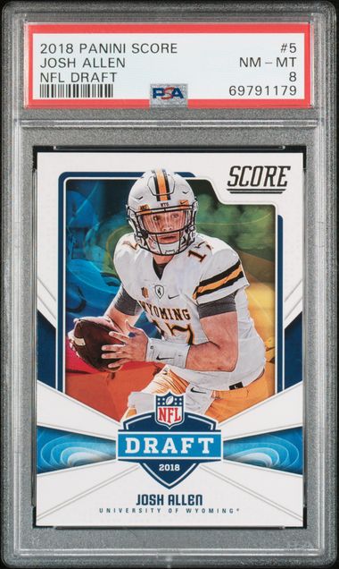 2018 Panini Score NFL Draft #5 Josh Allen PSA 8 on Goldin Marketplace