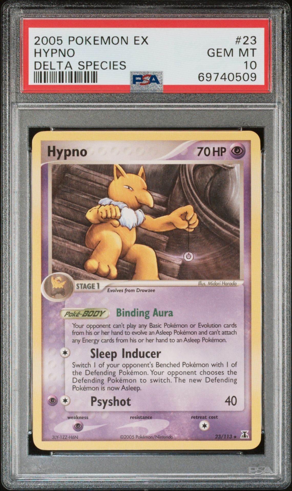 2005 Pokemon POKEMON EX DELTA SPECIES #23 Hypno front
