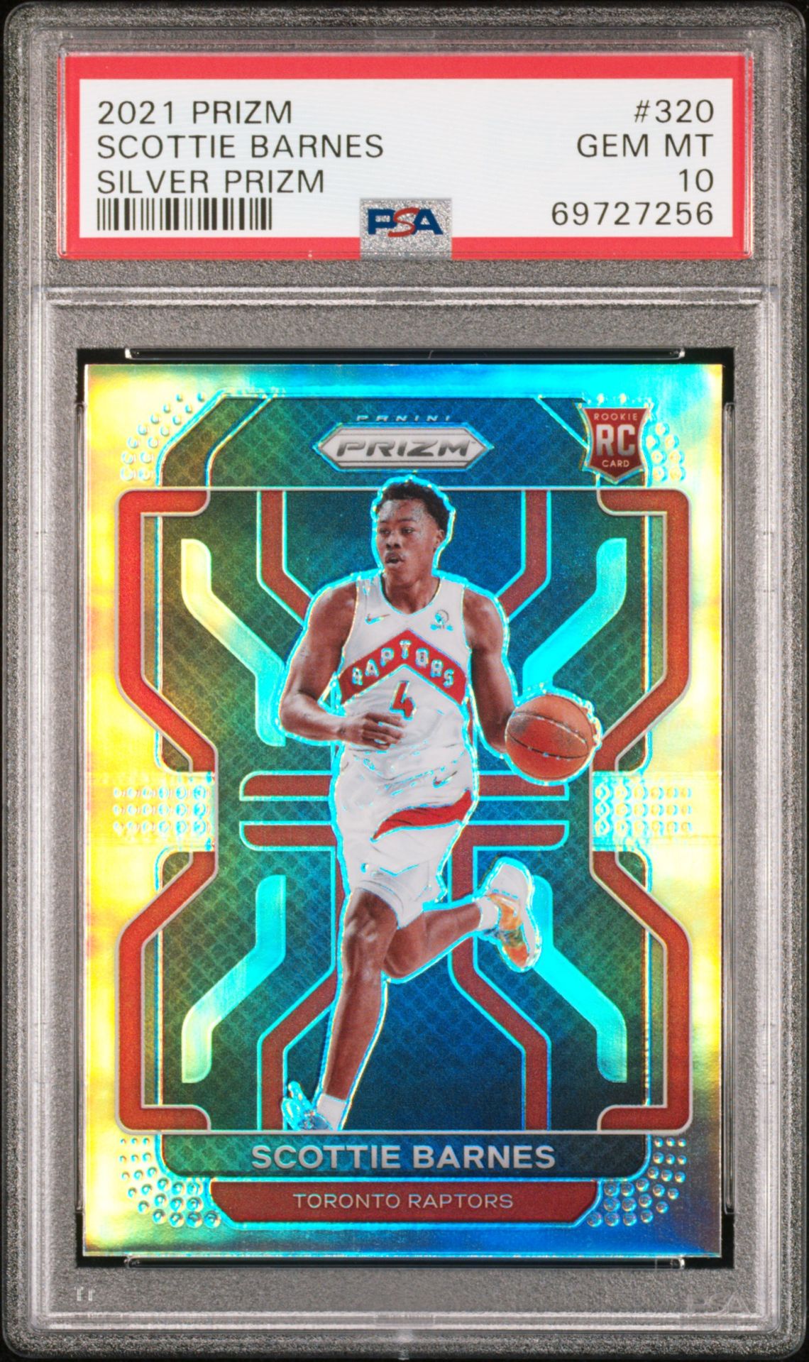 2021 Panini PANINI PRIZM SILVER PRIZM #320 Scottie Barnes front