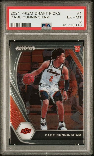 2021-22 NBA Panini Prizm Cade Cunningham ROOKIE RC Base card