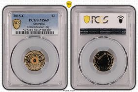 2015-C $2 Remembrance Day In Flanders Fields Colorized MS69