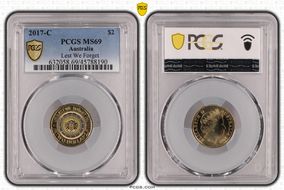 2017-C $2 Lest We Forget Colorized MS69