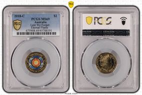 2018-C $2 Lest We Forget Eternal Flame Colorized MS69