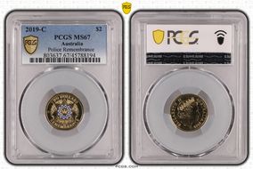 2019-C $2 Police Remembrance Colorized MS67