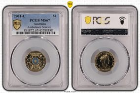 2021-C $2 Ambulance Service Colorized MS67