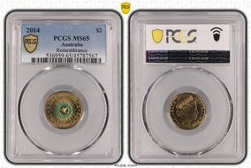 2014 $2 Remembrance - Colorized MS65