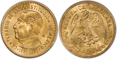 1957-Mo (10 P) Constitution X-M123a Au AU58