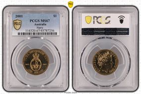 2001 $1 Navy MS67
