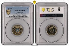 2021-C $2 Ambulance Service Colorized MS68