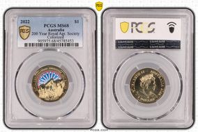 2022 $1 200 Year Royal Agr. Society Colorized MS68