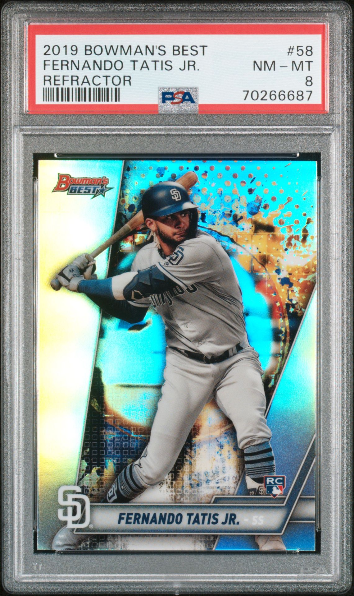 2019 Bowman BOWMAN'S BEST REFRACTOR #58 Fernando Tatis Jr. front