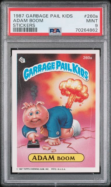 1987 Topps GARBAGE PAIL KIDS STICKERS STICKERS #260A Adam Boom front
