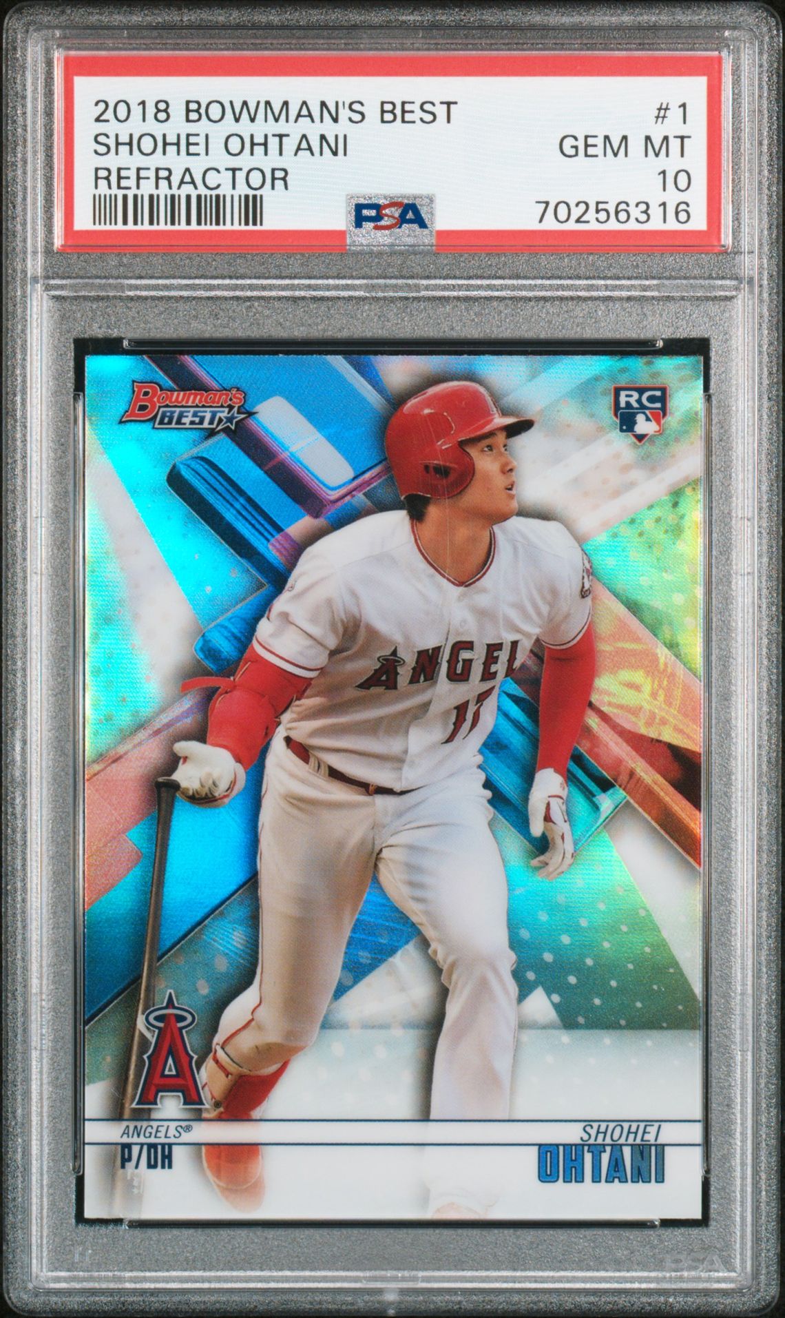 2018 Bowman BOWMAN'S BEST Refractor #1 Shohei Ohtani front