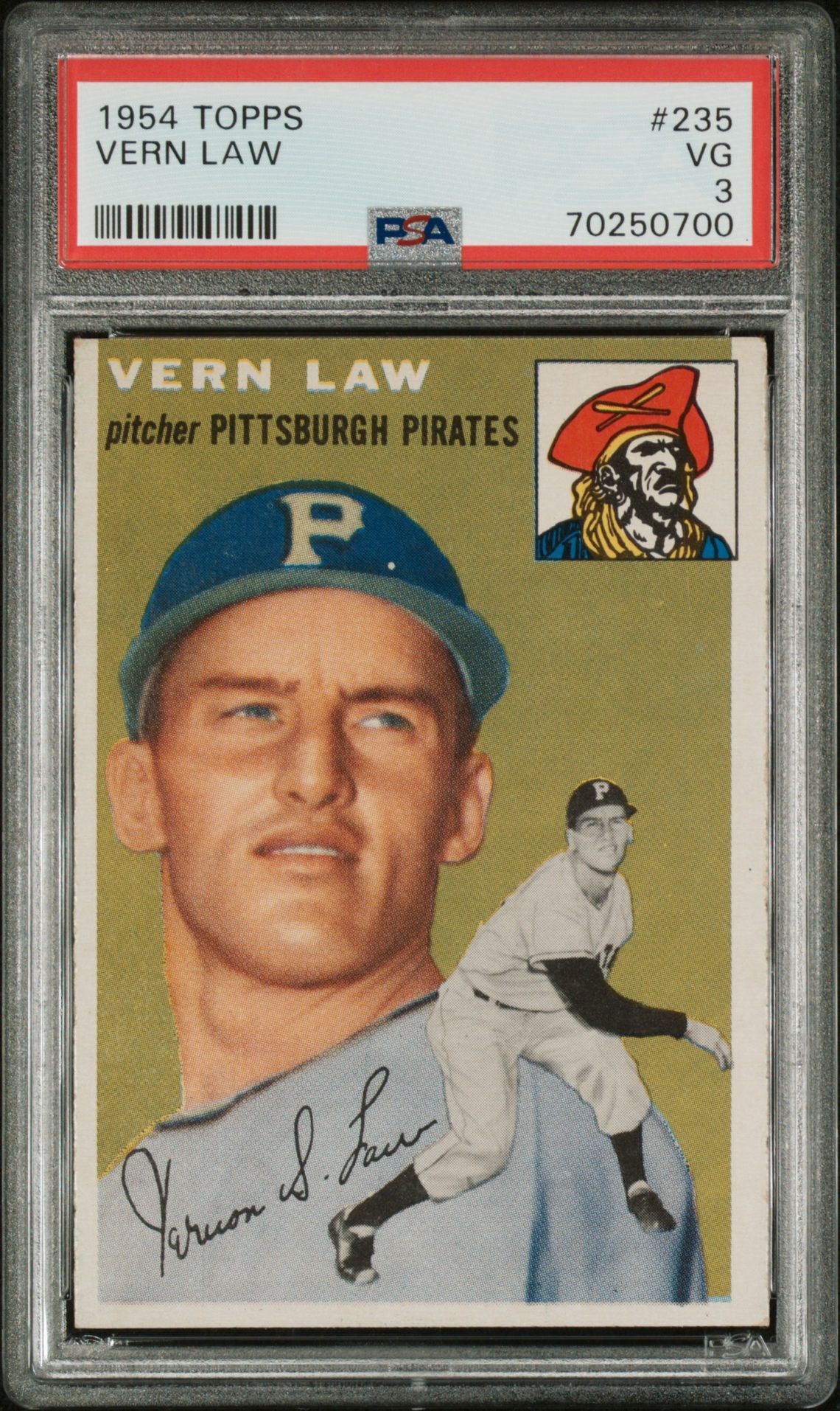 1954 Topps TOPPS #235 Vern Law front