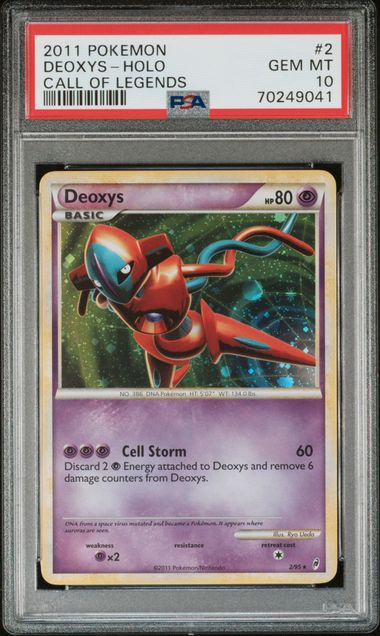 2011 Pokemon POKEMON CALL OF LEGENDS #2 Deoxys-Holo front