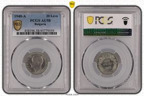 1940-A 20 Leva KM-47 AU58