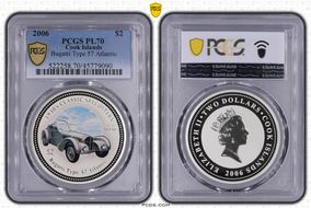2006 $2 Bugatti Type 57 Atlantic PL70